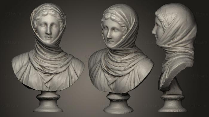 Бюсты и головы античные и исторические Римская женщина